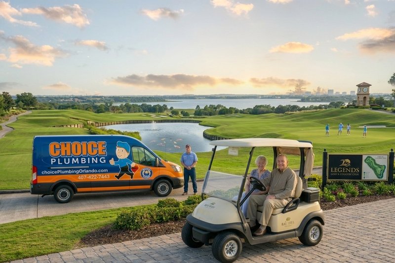 Choice Plumbing Orlando licensed plumber serving Clermont, FL — Kings Ridge, Legends, Heritage Hills, Summit Greens 55+ golf communities and vacation rentals