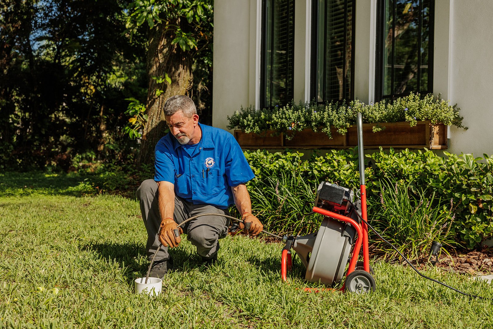 Choice Plumbing Orlando drain cleaning technician