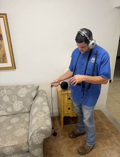Choice Plumbing Orlando technician acoustic leak detection older home