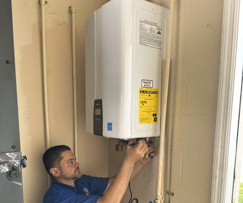 Choice Plumbing tankless water heater installation