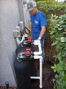 Water softener and conditioning system install at an Orlando home