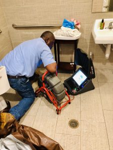 Clogged Toilet Drain Video Inspection 
