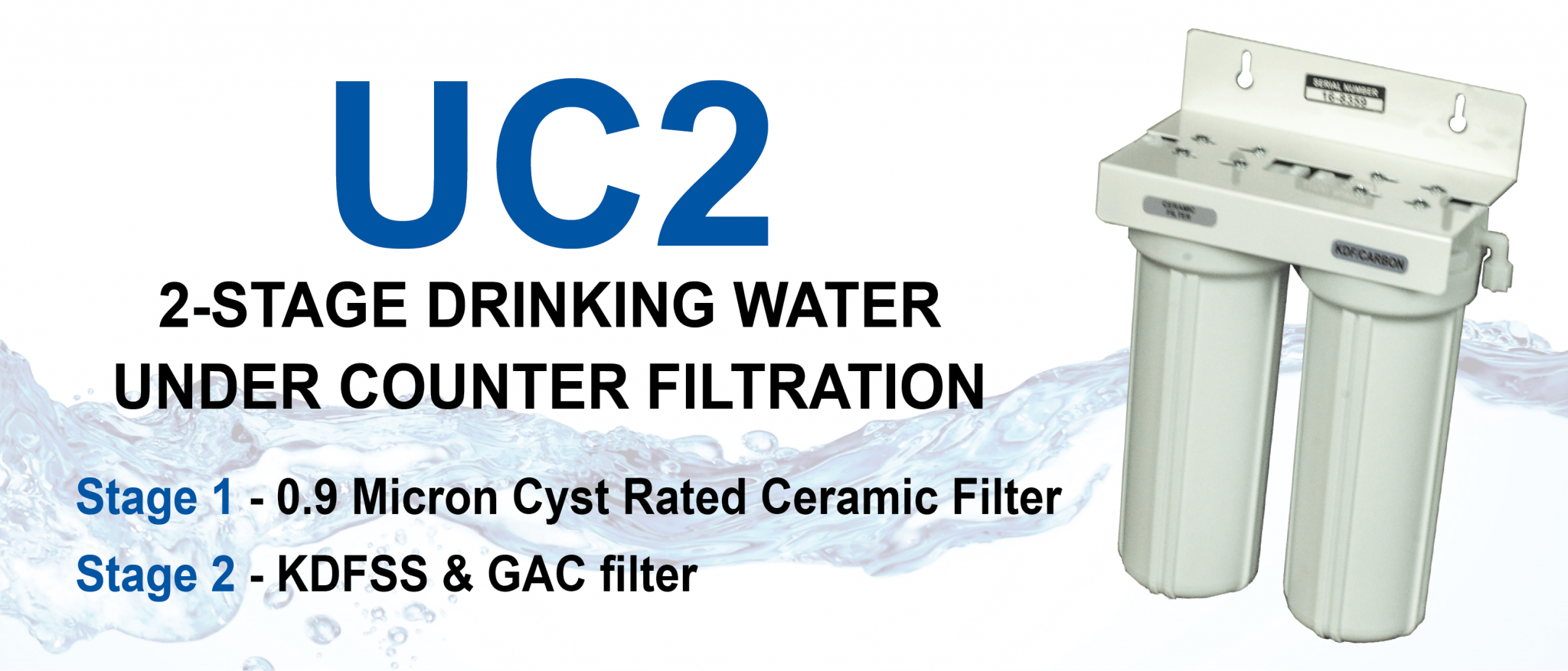 2 Stage Under Counter Filtration System