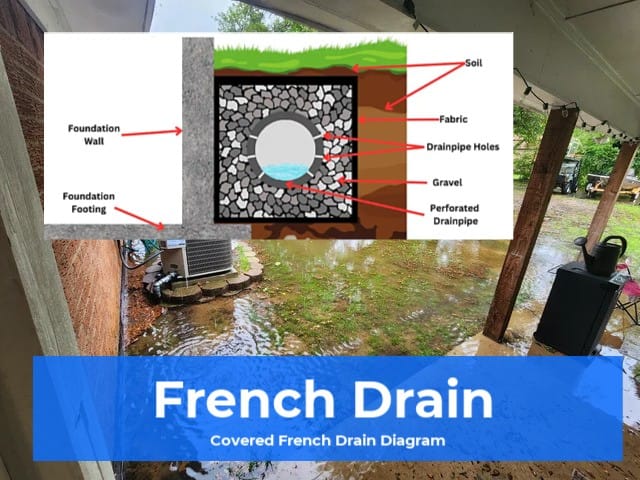 French Drain - Covered French Drain Diagram
